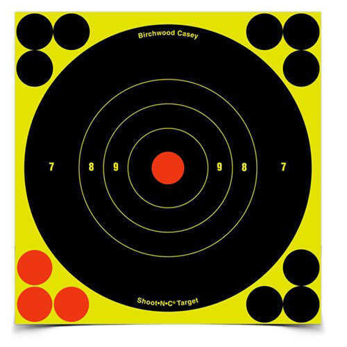 Birchwood Casey Shoot-N-C 6'' Bull's-Eye Target, 1000 Sheet Pack