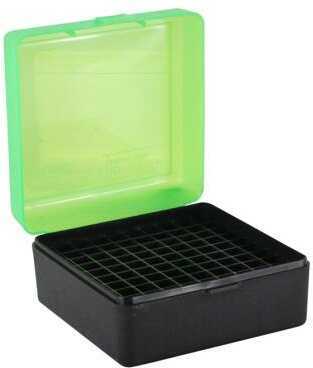 MTM Ammo Box 100 Round Flip-Top Green Black 22-250 243 308 Winchester 220 Swi