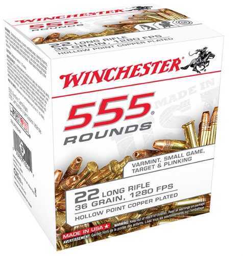 22 Long Rifle 36 Grain 555 Rds Winchester Ammo-img-0