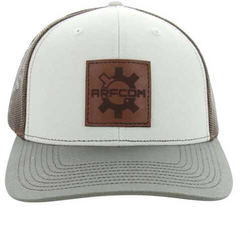 ARFCOM Black Snapback with Black Mesh Brown Stone