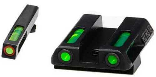 LITEWAVE H3 Tritium Orange Ring Front Sight Set W/Green LITEPIPES