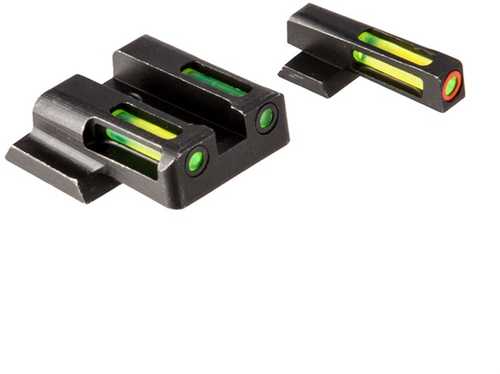 LITEWAVE H3 Tritium Orange Ring Front Sight Set W/Green LITEPIPES