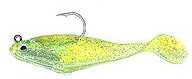 Creme Spoiler Shad 1.5In 3Pk Chartreuse Glitter Md#: SSB105