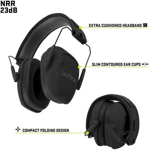 Allen ULTRX Shield Passive Earmuff 23Db Midnight Grey