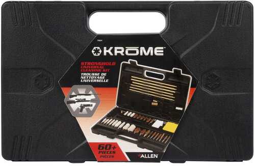 Krome Stronghold Universal Gun Cleaning Kit Rifles ShotGuns & HandGuns 60-Pieces - Black