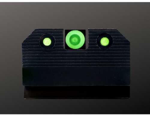 XS Sight Systems R2D 2.0 Suppressor Height Night Sights For Glock Green Front With Black Rear