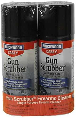 Birchwood Casey Gun Scrubber Firearm Cleaner- 10Oz Aerosol 2-Pack