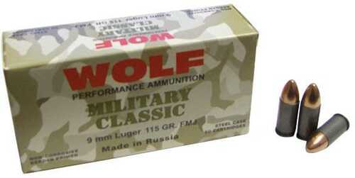 Wolf Miltary Classic Handgun Ammunition 9mm Luger-img-0