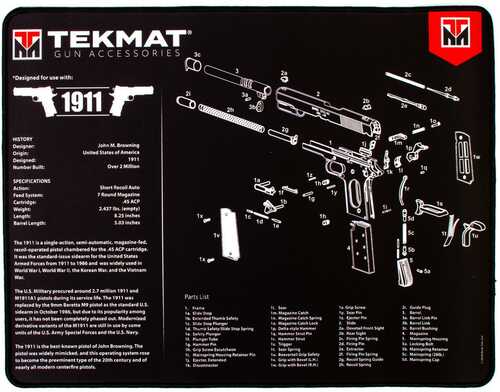 TekMat 15x20 Ultra Premium Gun Cleaning - 1911