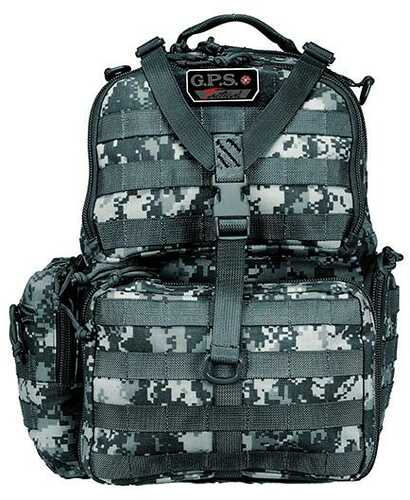 G-Outdoors Tactical Range Backpack 3 Handguns Capacity -Gray Digital