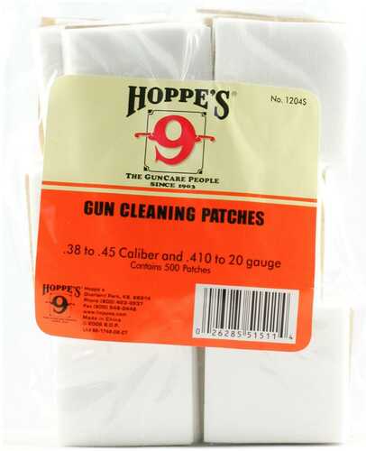 Hoppes Patches .38 To .45 Caliber & .410 20 Gauge - 40/ct