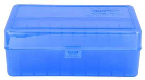 Berrys Mfg 411 Blue Ammo Flip Top Box  Holds 50 Rounds - .45/70 Govt