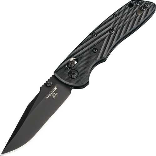 Hogue Deka 3.25" Able Lock Folder Clip Point Blade Blk Finish G-10 - Solid Blk