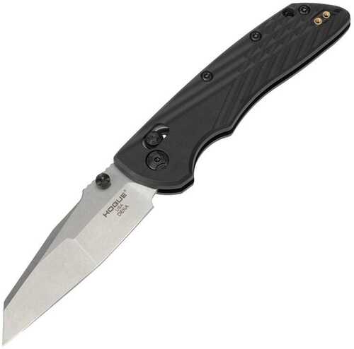 Hogue Deka Manual Folder Knife 3 1/4" Wharncliffe Blade Black And Silver