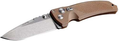 Hogue Knives Ex03 Knife Drop Point Matte Brown (3.5" Tumble Plain)