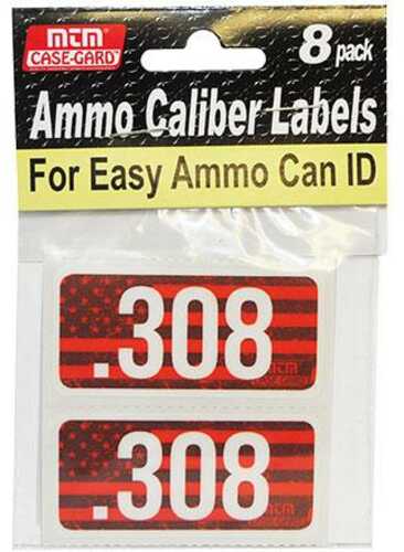 MTM Ammo Caliber Labels .308 - 8/ct