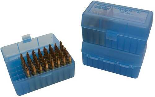 MTM Case-Gard R-50 Series (Rs-50) Rifle Ammo Box For Select Cartridge Sizes (Color May Vary)