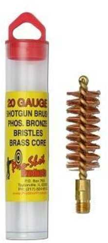 Pro-Shot Phosphorus Bronze Bristles/Brass Core Shotgun Bore Brush (5/16-27 Thread) 20 Ga