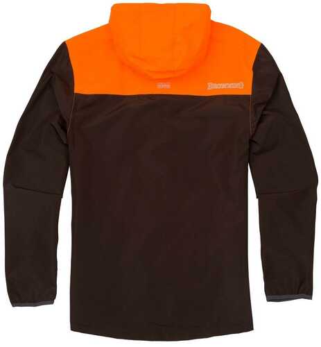 Browning CFS Rain Jacket Blaze/Chocolate Medium Model: 3048887202