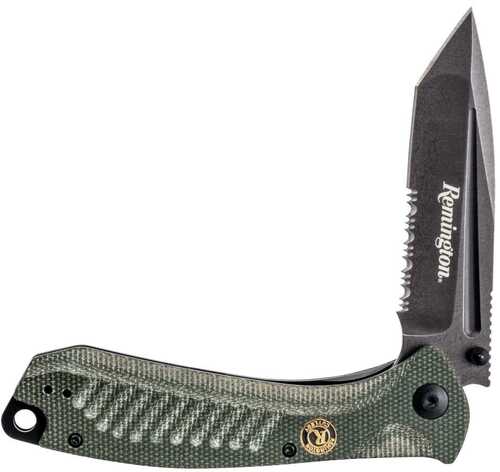 Remington EDC Liner Lock Folding Knife 5" Tanto Bl-img-0