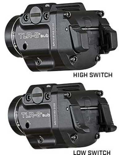 StreamLight TLR-8 Sub Compact Rail Mounted Tactical Light With Red Laser For Glock 43X/48 Mos