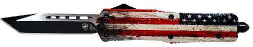 Templar Knife Large Wood US Flag Tanto Black