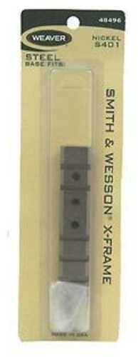 Weaver 1-Piece Pistol Mount Scope Base - Nickel - S&W X-Frame