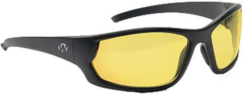 Walkers IKON Carbine Shooting Glasses Black With Amber Lens