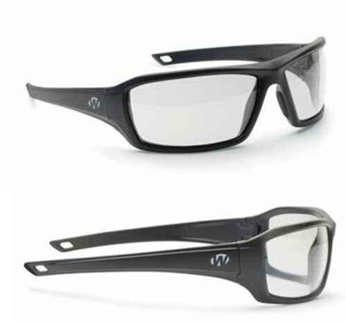 Walkers IKON Forge Shooting Glasses Black With Clear Lens