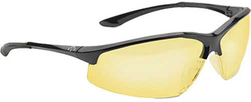 Walkers IKON Tanker Shooting Glasses Black Open Frame With Amber Lens