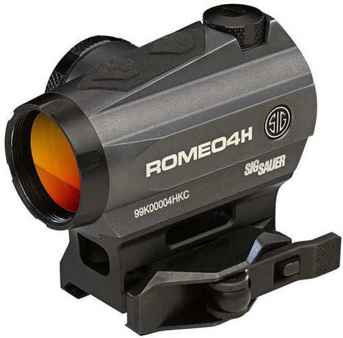 Sig Sauer Romeo4H Red Dot Sight - 1x20mm MOA Ballistic CirclePlex Reticle Graphite