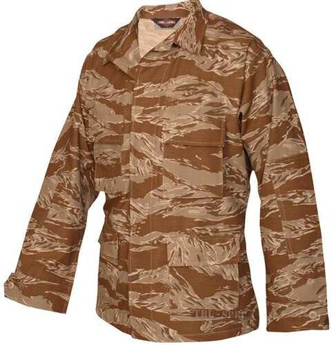 Tru-Spec BDU Coat 100% Cotton Rip-Stop Desert Tiger Stripe Xl