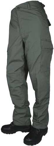 Tru-Spec BDU Basic Pants - 6.5Oz. 65/35 Polyester Cotton Rip-Stop Zip Fly Closure Olive Drab Medium