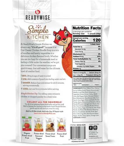 Readywise Simple Kitchen Classic Chicken Noodle Soup - 4.9 Oz