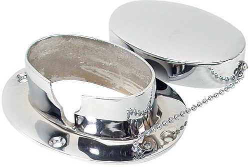 Whitecap Chain & Rope Deck Pipe 4" x 2-1/4" Chrome Plate