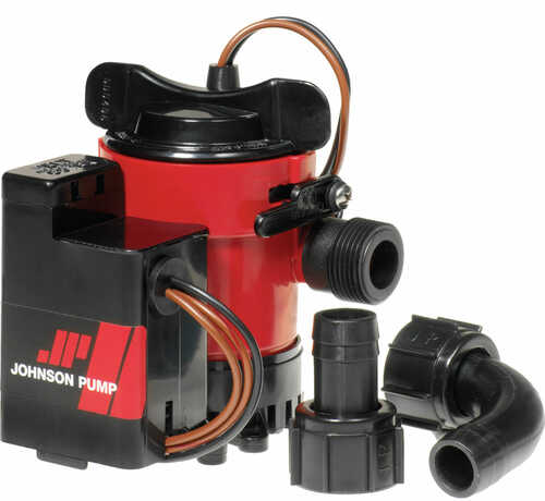 Johnson Pump 750GPH Auto Bilge 3/4" Hose Mag Switch 12V