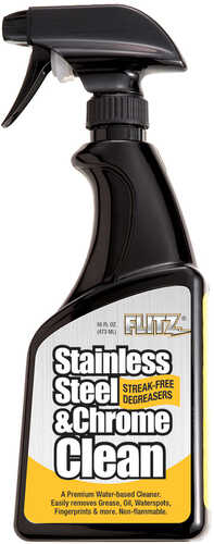 Flitz Stainless Steel & Chrome Cleaner w/Degreaser - 16 oz. Spray