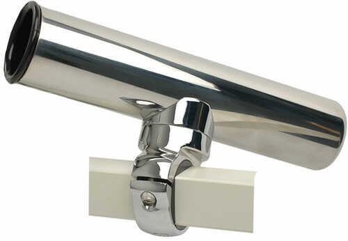 C.E. Smith Pontoon Square Rail Adjustable Clamp-On Rod Holder