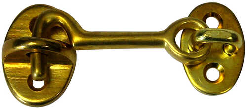 Whitecap Cabin Door Hook - Polished Brass - 2"