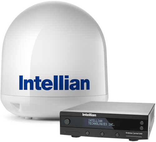 Intellian i4P Linear System w/17.7" Reflector & Universal Quad LNB