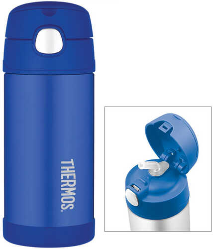 Thermos FUNtainer™ Stainless Steel, Insulated Straw Bottle - Blue - 12 oz.