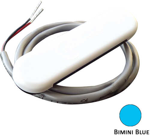 Shadow-Caster Courtesy Light w/2 Lead Wire - White ABS Cover Bimini Blue 4-Pack