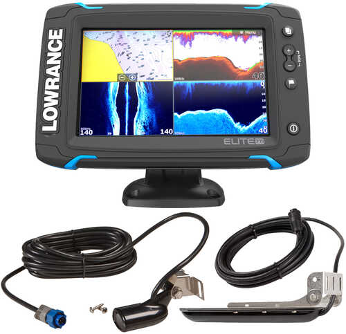 Lowrance Elite-7 Ti Bundle w/Med/High Skimmer Ducer StructureScan-HD & Y-Cable