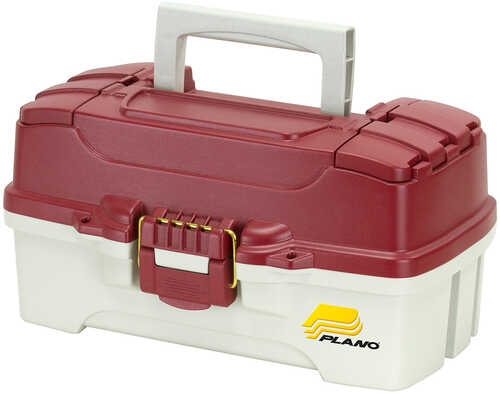 Plano 1-Tray Tackle Box w/Dual Top Access - Red Metallic/Off White