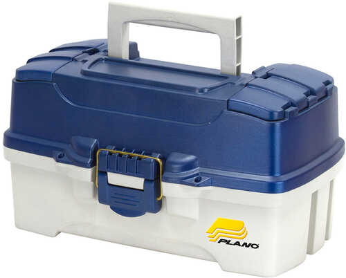 Plano 2-Tray Tackle Box w/Dual Top Access - Blue Metallic/Off White