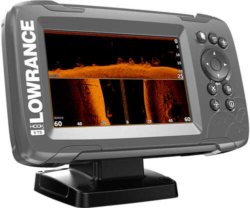 Lowrance HOOK²-5 5" Chartplotter/Fishfinder TripleShot Transom Mount Transducer w/Built-In US Inland Charts