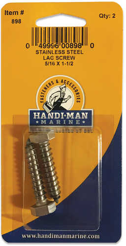 Handi-Man Stainless Steel Lag Screw - 5/16" x 1-1/2"