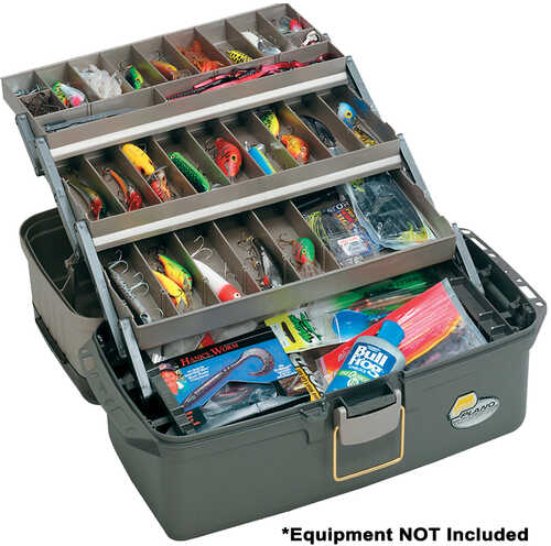 Plano Guide Series™ Tray Tackle Box - Graphite/Sandstone