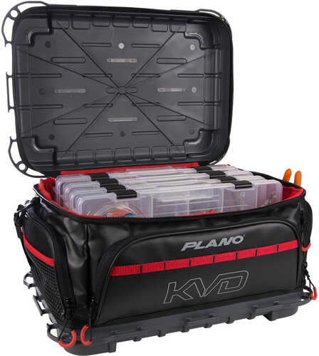 Plano KVD Signature Tackle Bag 3700 - Black/Grey/Red