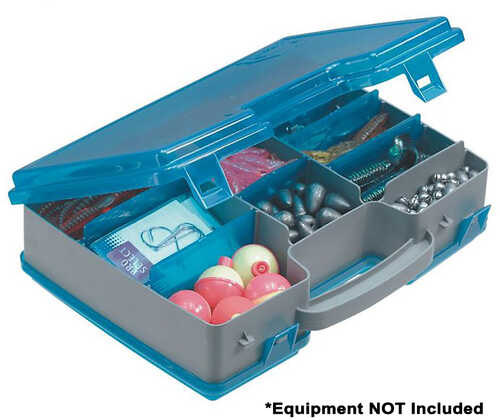 Plano Double-Sided Adjustable Tackle Organizer Large - Silver/Blue